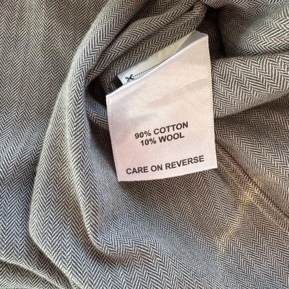 Billy Reid Patterned Long Sleeve Cotton Wool Button Up Shirt Size Large Brown - Picture 3 of 7